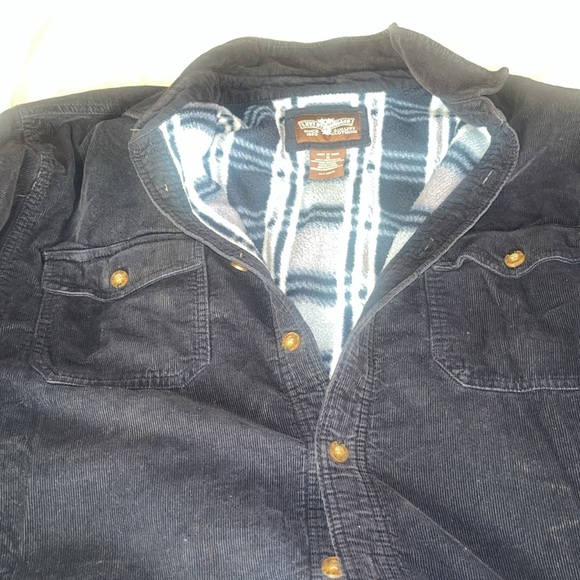 Levi's navy blue jacket with Plaid Interior XL - Picture 4 of 9